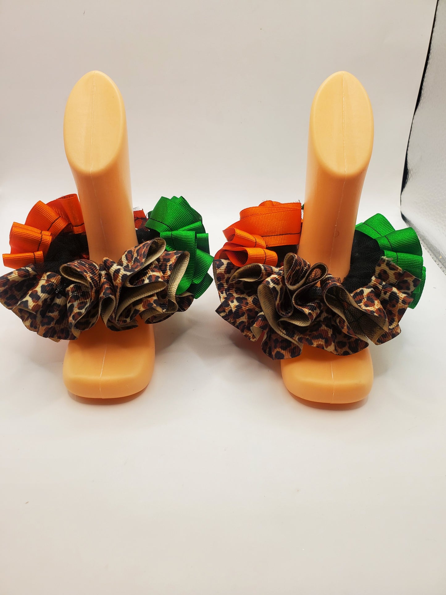 Solid Color Removable Ruffle Anklets