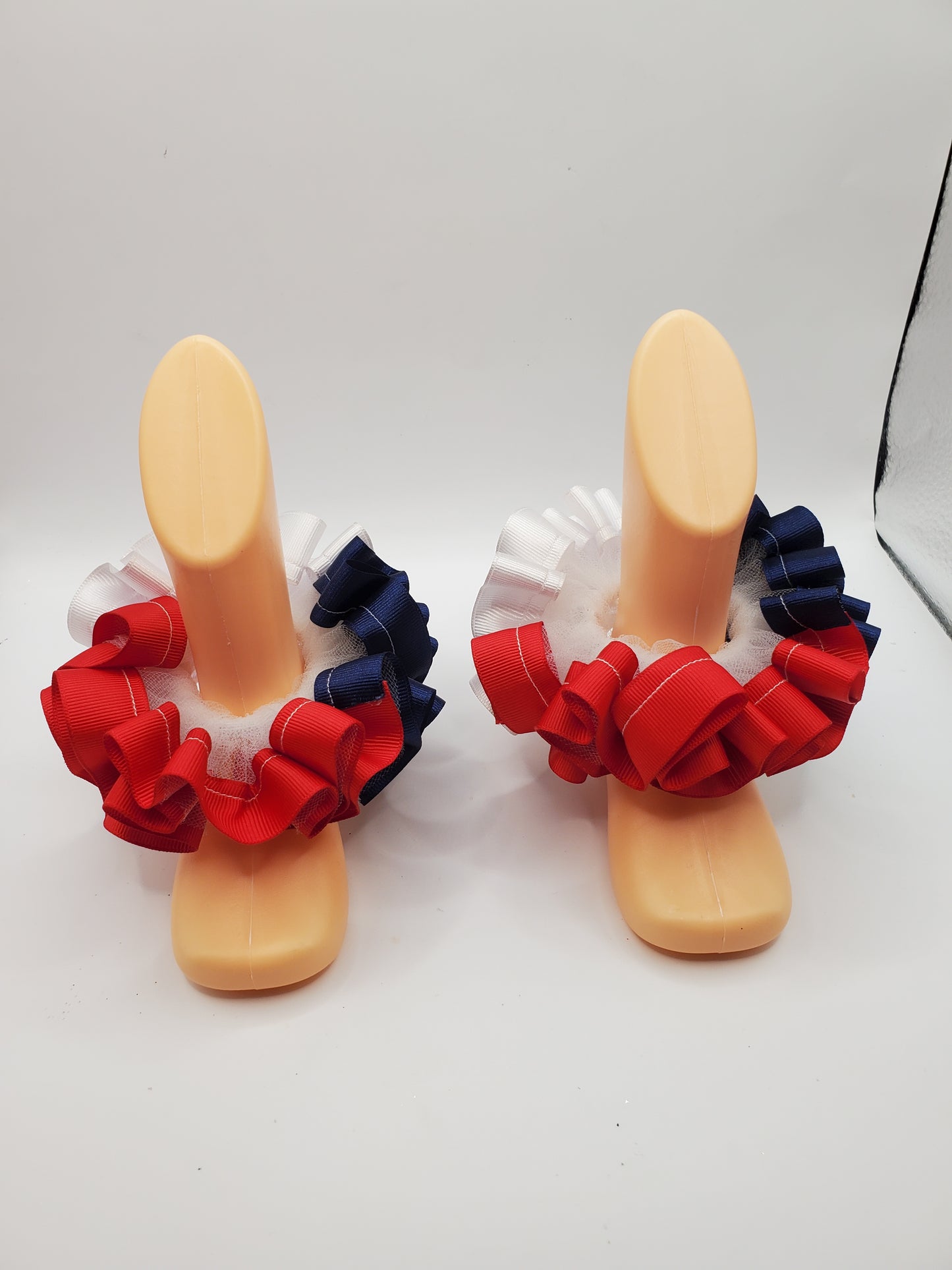 Solid Color Removable Ruffle Anklets