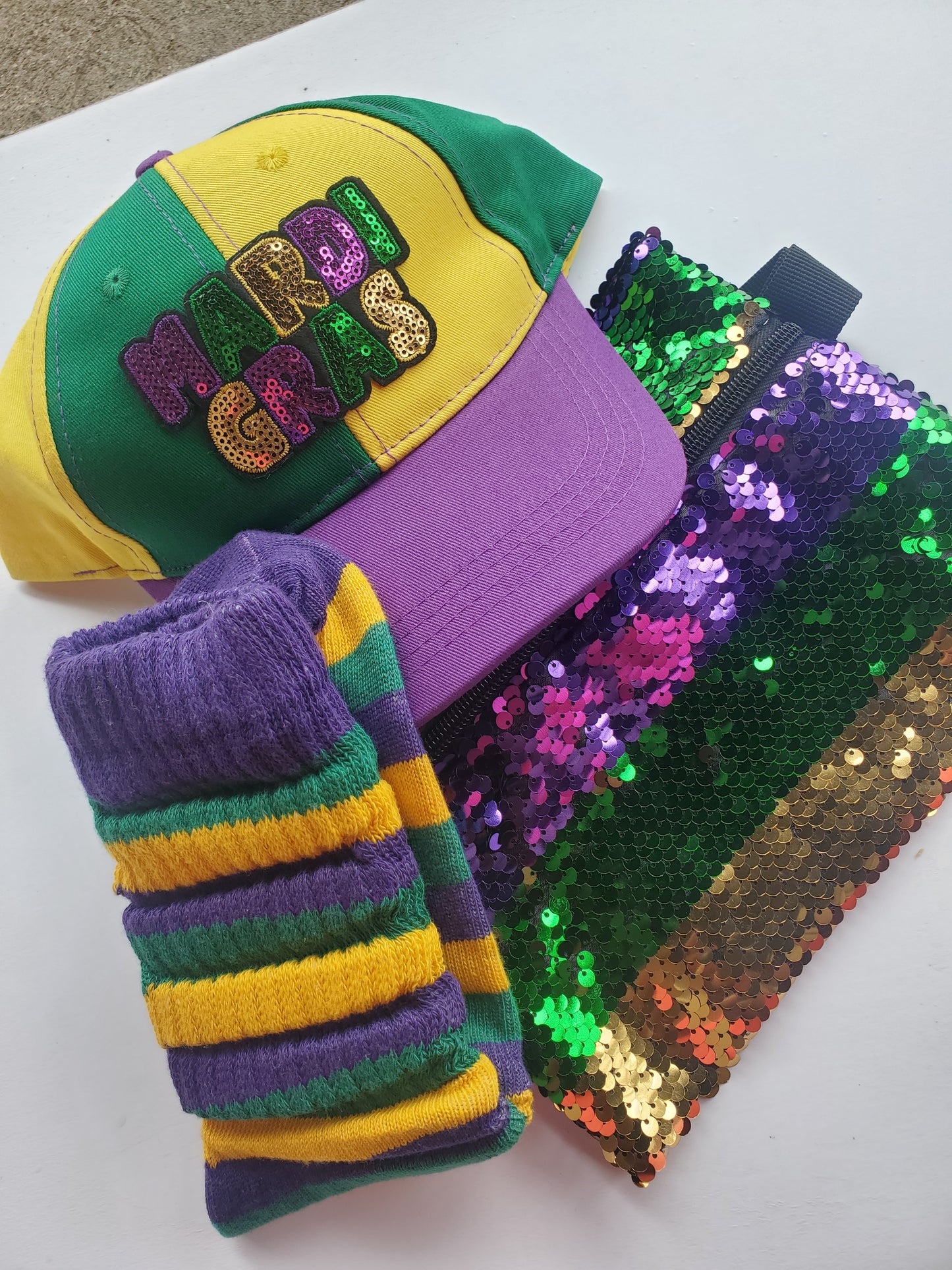 Mardi Gras Sequin Fanny Pack