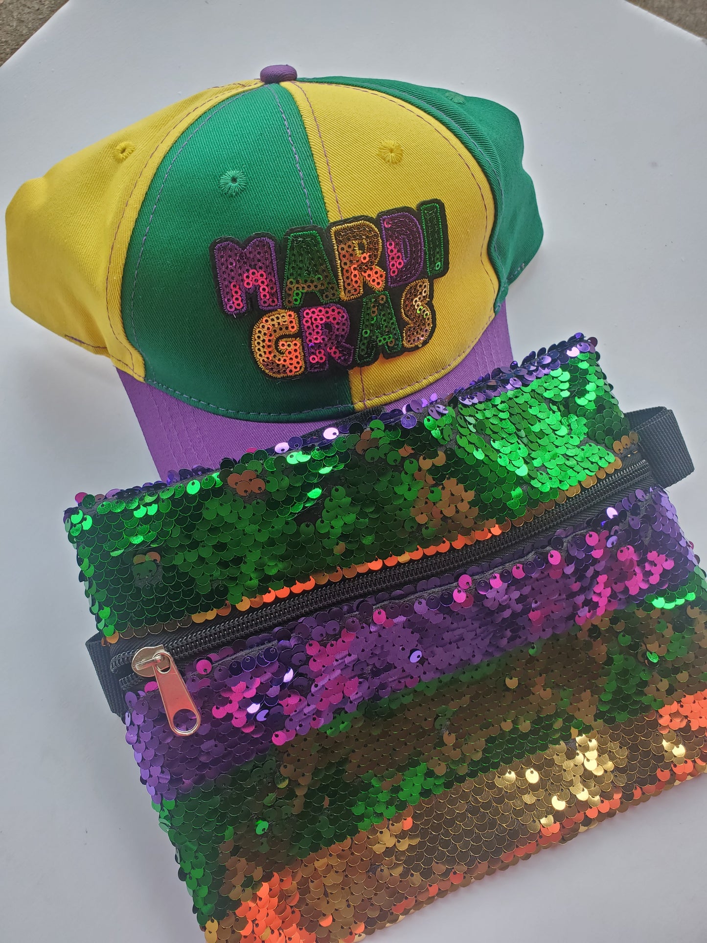 Mardi Gras Sequin Fanny Pack