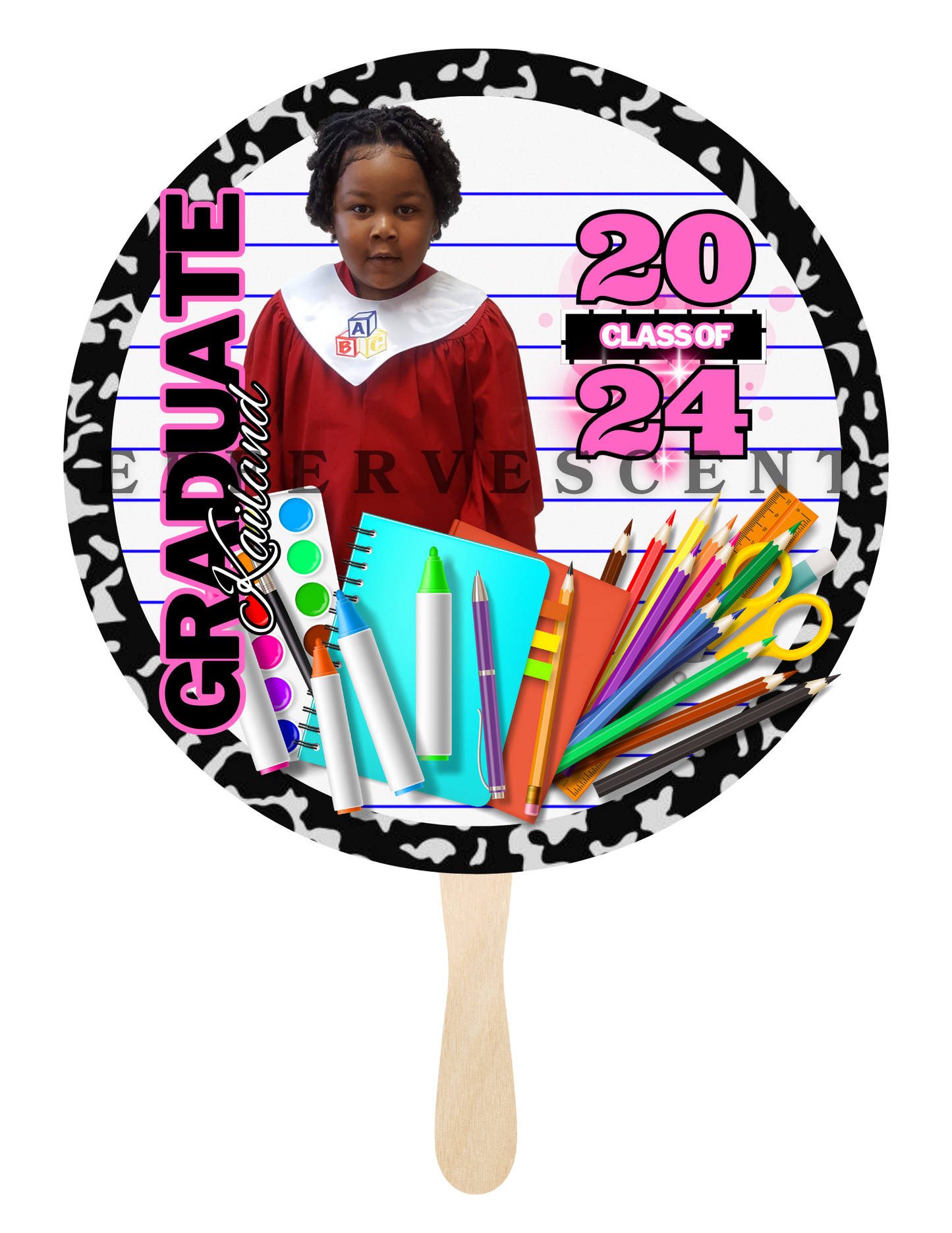Pre-Made Pre-K/Kindergarten & 5th Grade/Senior Graduation Fans