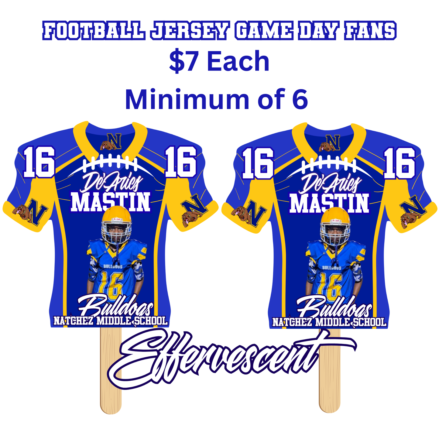 Football Jersey/ Cheer Megaphone Fans