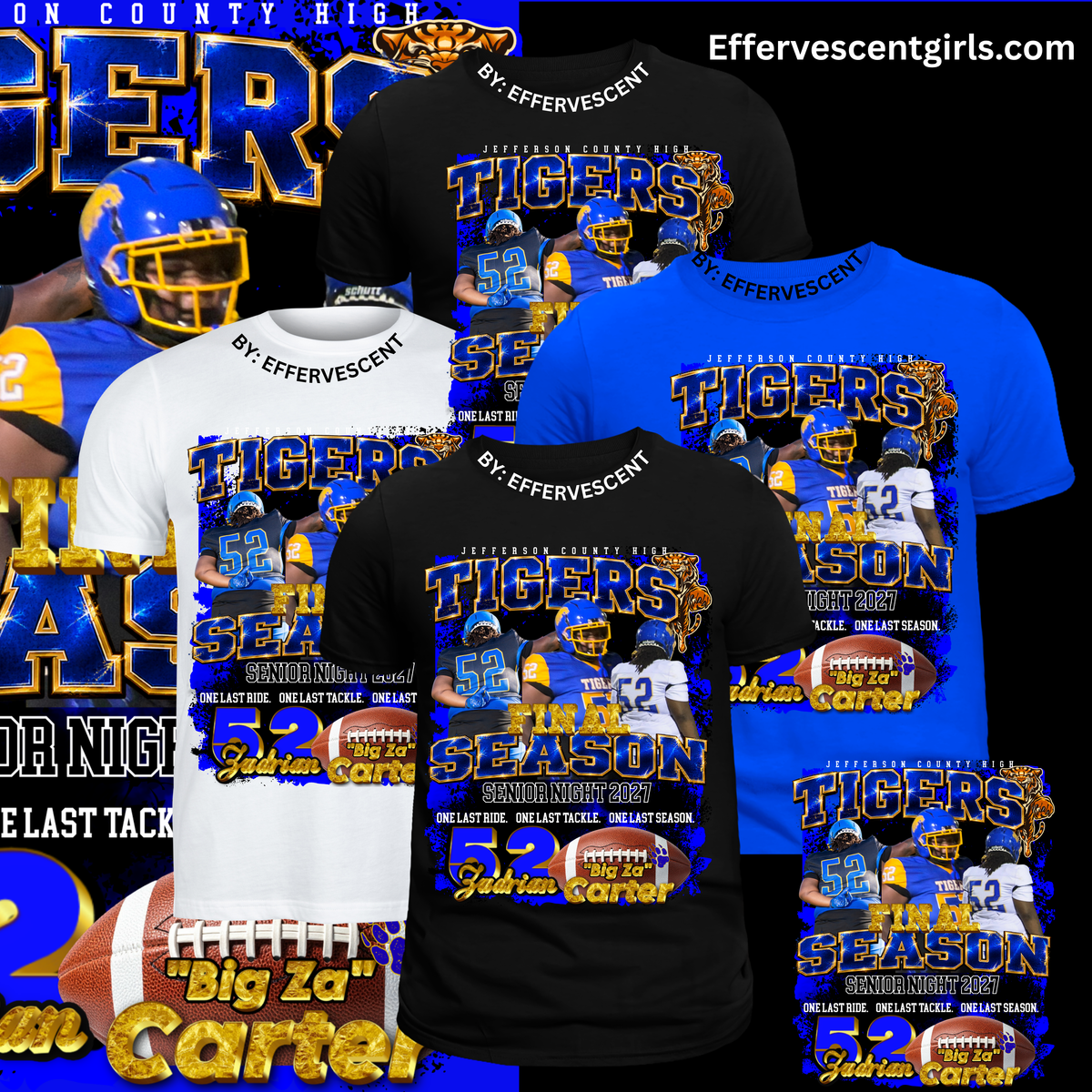 Zadrian's Senior Night Shirt