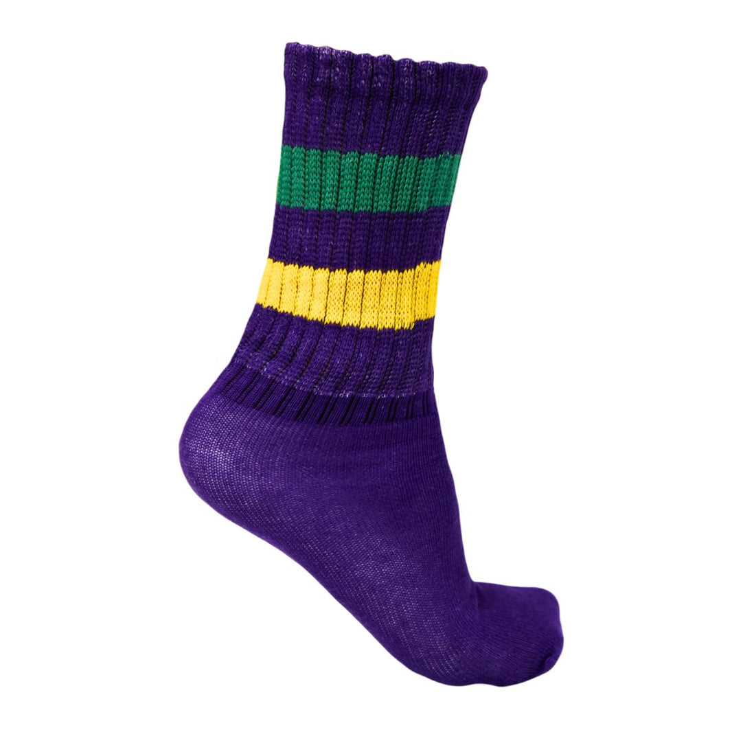 Mardi Gras Slouchy Socks